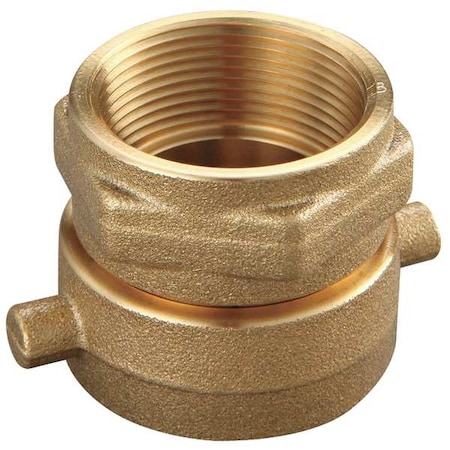 Fire Hose Adapter, Straight, NPTxNST MPN:6AKD5