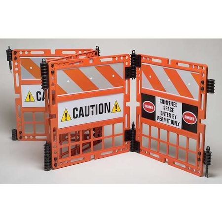 Barricade System, Polypropylene, 35 lb, Orange MPN:6EGH1