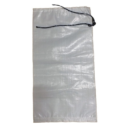 White Sand Bag, Polypropylene, Weight Capacity 40 lb, 26 in L, 14 in W, PK100 MPN:6FGY1