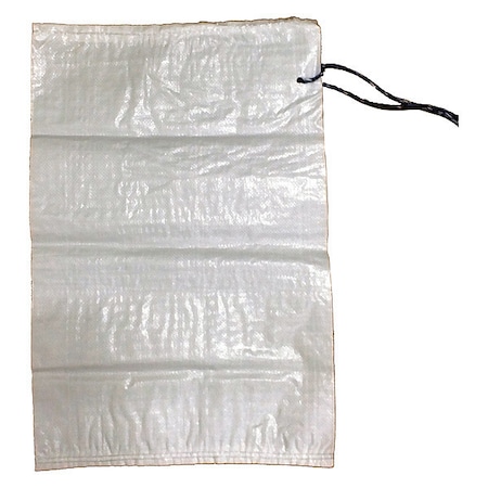Sand Bag, Polypropylene, 27 in Length, White 100 PK MPN:6FGY2