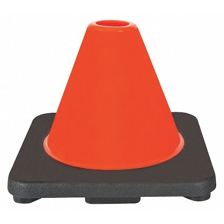 Traffic Cone, PVC, Not Applicable, 6 in Height, 1.5 lb, Orange MPN:6FGY9