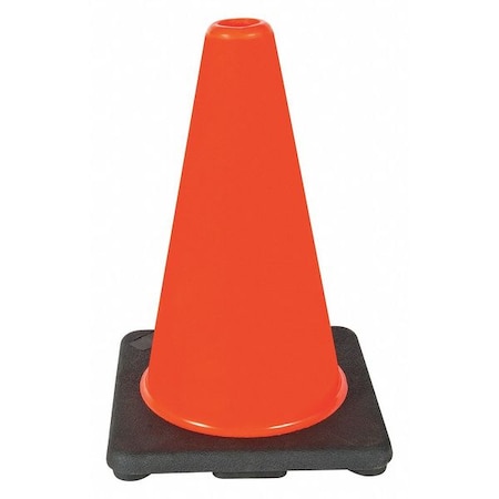 Traffic Cone, PVC, Not Applicable, 12 in Height, 1.7 lb, Orange MPN:6FGZ0