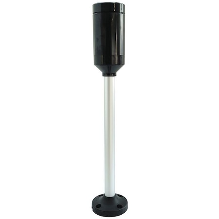 Mounting Base, 24V AC/DC, Black, 2 3/16 in Dia., 14 3/4 in Height MPN:6JZF9