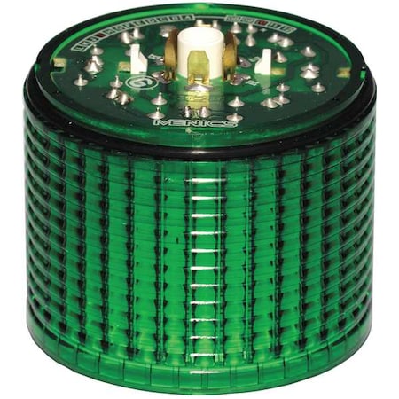 Tower Light Module, 24V AC, 24V DC, Green, 56 mm Dia., 2 in Height, LED MPN:6JZG3