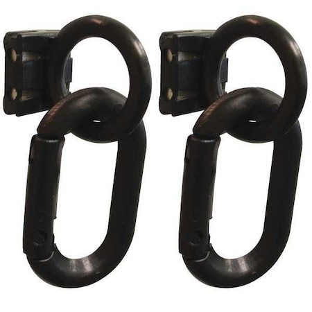 Carabiner Magnet Ring, Black, Not Applicable Length, Matte MPN:72103-6