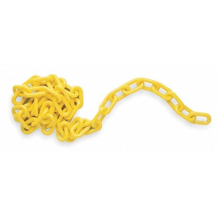 Plastic Chain, Polyethylene, 100 ft Length, Yellow MPN:78238
