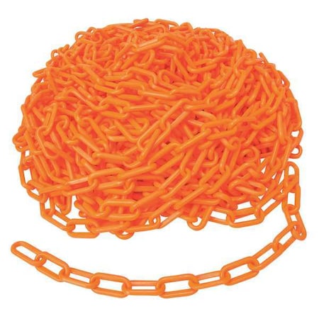 Plastic Chain, Orange, 100 ft Length, Unfinished MPN:78241