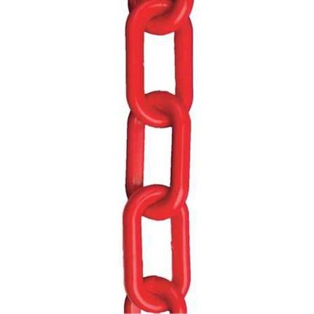 Plastic Chain, Red, 100 ft Length, Gloss MPN:80005-100