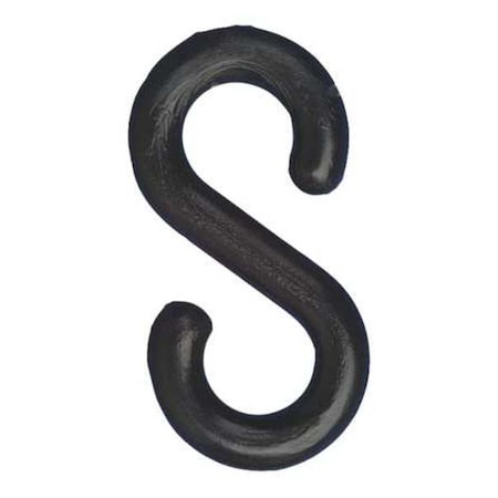 S-Hook for Plastic Chain Barrier, Black, 2 93/100 in Length, Gloss MPN:80303-10