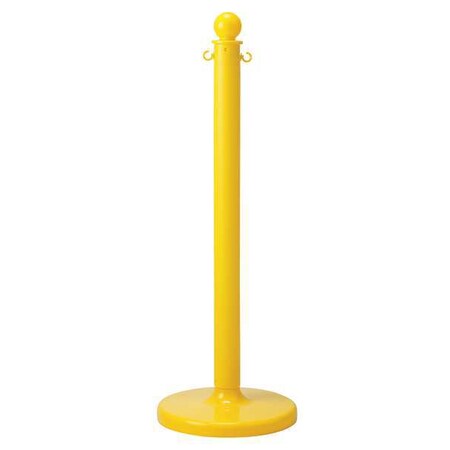 Barrier Post, 40 In. H, Yellow, PK6 MPN:80944