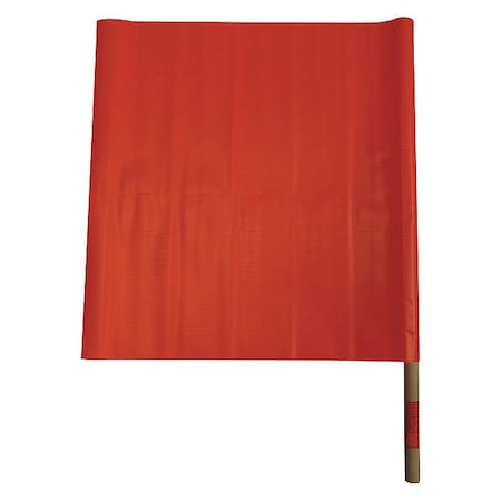 Handheld Warning Flag, Vinyl, 18 in Height, 18