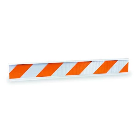 Barricade Beam, Polyethylene, Engineer, 8 in Height, 2 in Length, 4 lb, Orange MPN:8PB0612W
