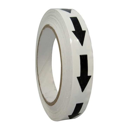 Arrow Marking Tape Vinyl White/Black, 3/4