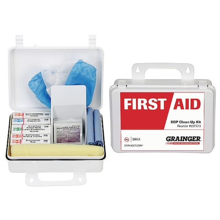 Bloodborne Pathogen Kit, Not Applicable Volume Absorbed per Kit, Bag, White, 28 MPN:90419