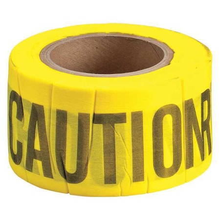 Flagging Tape, Caution Do Not Enter, Yellow, 3 in Wide x 150 ft Length, Wood Fiber, 6 mil MPN:91091