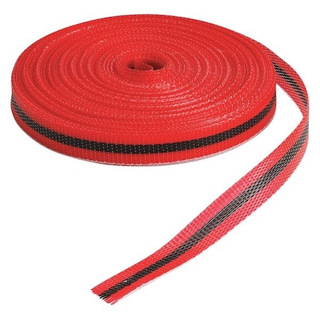 Barricade Tape, No Legend, Black/Red, 3/4 in Wide x 150 ft Length, Polypropylene, 3 mil MPN:91175