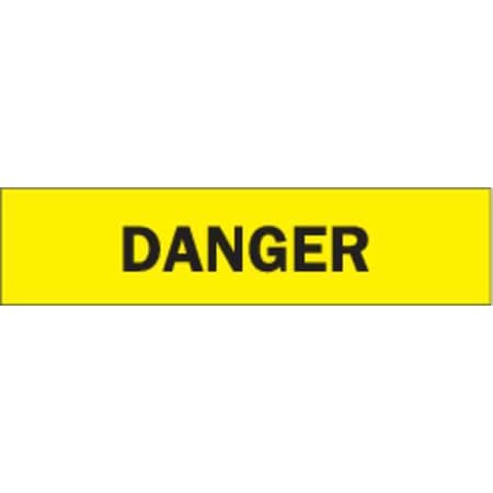 Barricade Tape, Danger, Yellow, 3 in Wide x 200 ft Length, Polyethylene, 3 mil MPN:91213