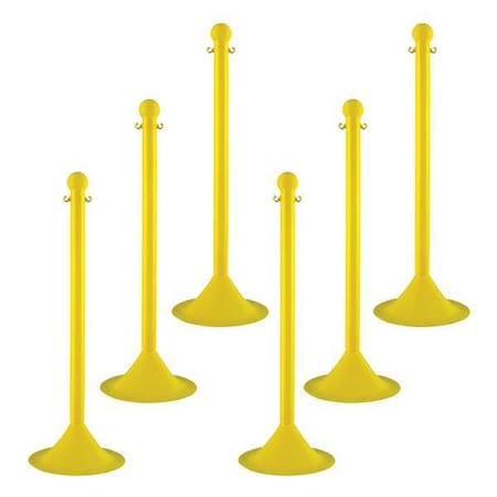 Light Duty Stanchion, 41 In. H, PK6 MPN:91502-6