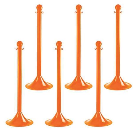 Light Duty Stanchion, 41 In. H, PK6 MPN:91512-6