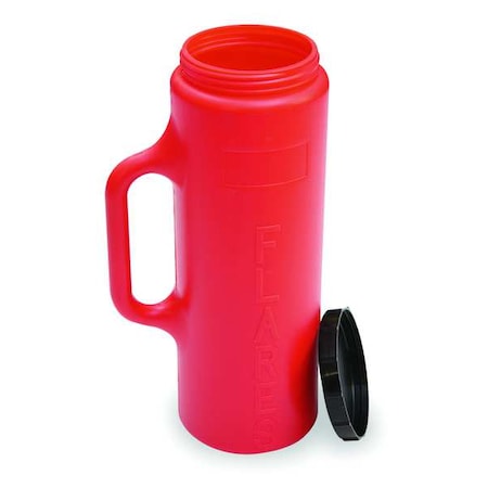Nonspike Flare Case, Red, Polypropylene, 18 in Length, Screw-On Cap MPN:95-07-003