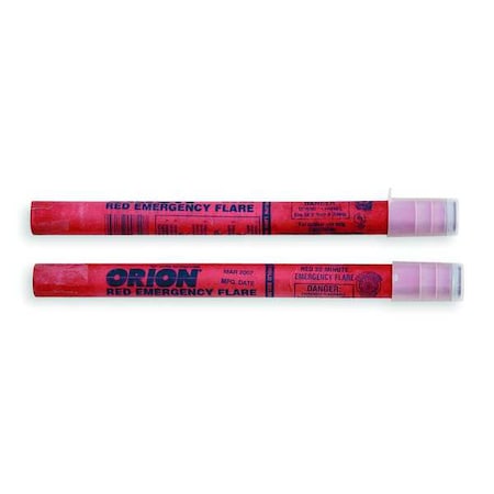 Road Flare, Red, Cardboard, 17 1/2 in Length, Handle MPN:95-07-51G
