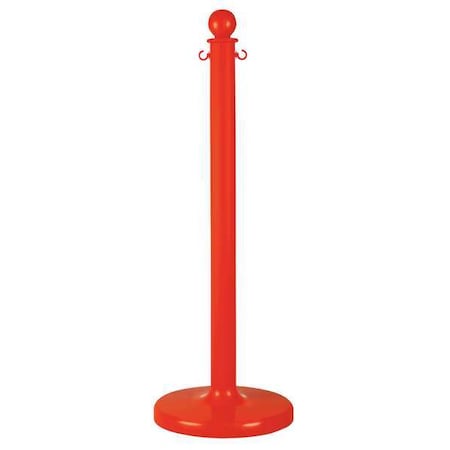 Medium Duty Stanchion, 40 In. H, Red, PK6 MPN:96405-6
