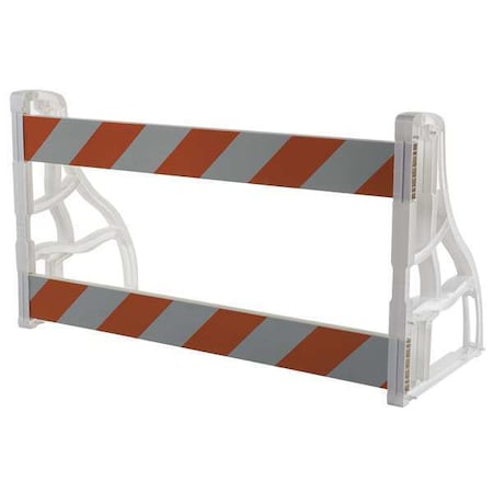P-Cade Barricade Kit, Polypropylene, Engineer, 40 in Height, 96 in Length, 34 lb, Orange/White MPN:97-01-004-014G