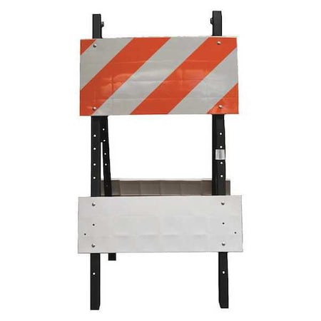 Type 1 Barricade, EGR Sheeting, Not Retroreflective, 41 in Height, 41 in Length, 15 lb MPN:97-03-001-44
