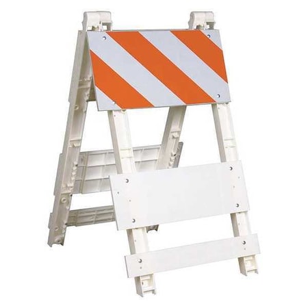 MODULAR BARRICADE TYPE I 44IN EGR, Engineer, 50 in Height, Orange/White MPN:97-11-001-44