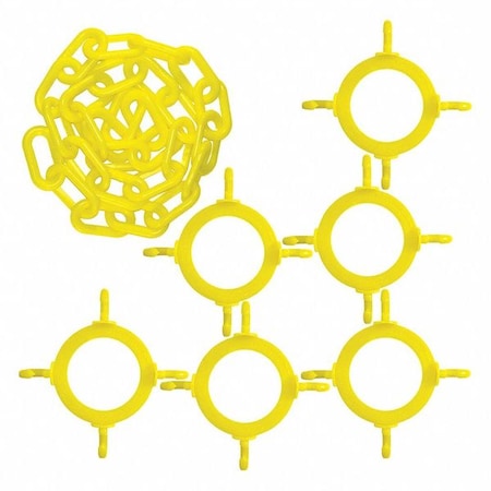 Plastic Chain Kit, Yellow, 4 ft Length, Unfinished MPN:97402-KIT
