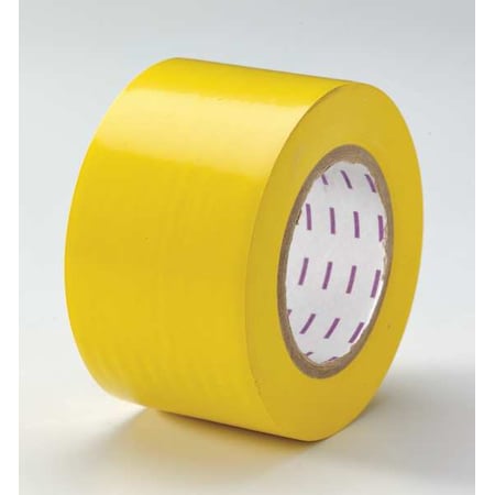 Safety Warning Tape Vinyl Yellow, 3