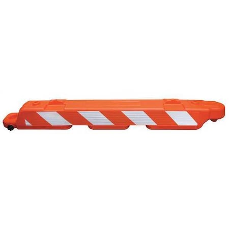 Airport Barricade, Plastic, High-Intensity Prismatic, 10 in Height, 96 in Length, 25 lb MPN:AB96-O-HIPLR