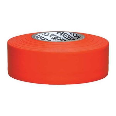 Flagging Tape, No Legend, Fluorescent Orange, 1 3/16 in Wide x 150 ft Length, Vinyl, 5 mil MPN:AROG-200