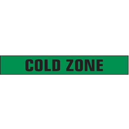 Barricade Tape with Reel, Cold Zone, Green, 3 in Wide x 1, 000 ft Length, Polyethylene, 4 mil MPN:B3104G387-200