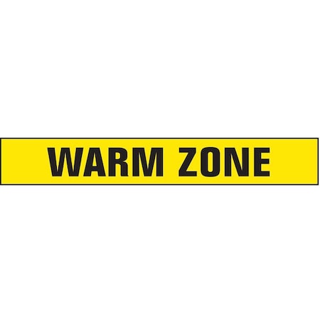 Barricade Tape with Reel, Warm Zone, Yellow, 3 in Wide x 1, 000 ft Length, Polyethylene, 4 mil MPN:B3104Y386-200
