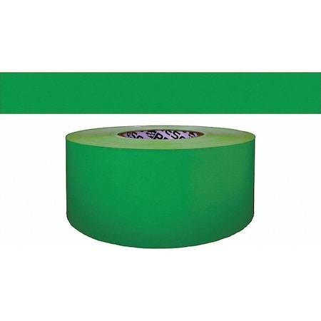 Barricade Tape, No Legend, Green, 3 in Wide x 200 ft Length, Polyethylene, 4 mil MPN:B324G-200