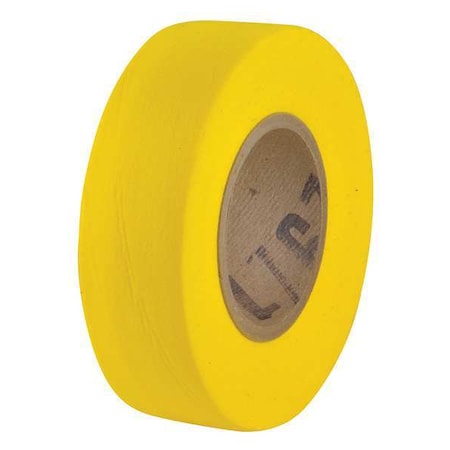 Flagging Tape, No Legend, Yellow, 1 in Wide x 100 ft Length, Cellulosic, 3 mil MPN:BDY-200