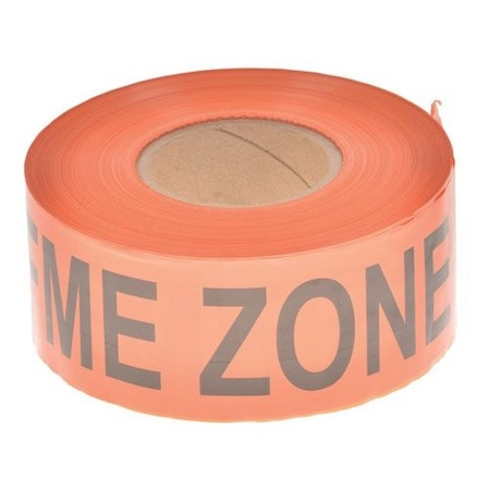 FME Zone Tape, FME Zone, Orange, 3 in Wide x 1, 000 ft Length, 3 mil MPN:BT1KFZOR