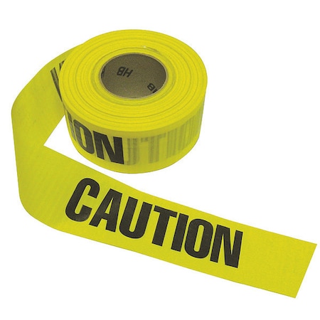 Barricade Tape, Caution Chemical Hazard, Red or Yellow, 3 in Wide x 500 ft Length, Polypropylene MPN:BTR-05-5