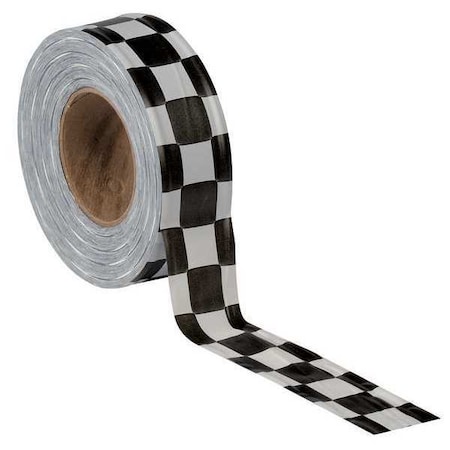 Flagging Tape, No Legend, Black/White, 1 3/16 in Wide x 300 ft Length, Vinyl, 2 mil MPN:CKWBK-200
