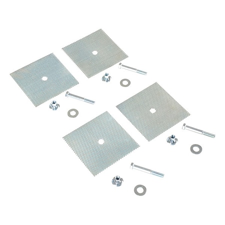 Parking Curb Glue Down Kit, Stainless Steel, Steel, 5/8