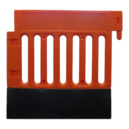 Pedestrian Barricade, Polyethylene, 51 lb, Orange MPN:CSP-SW38-O-ADA35B