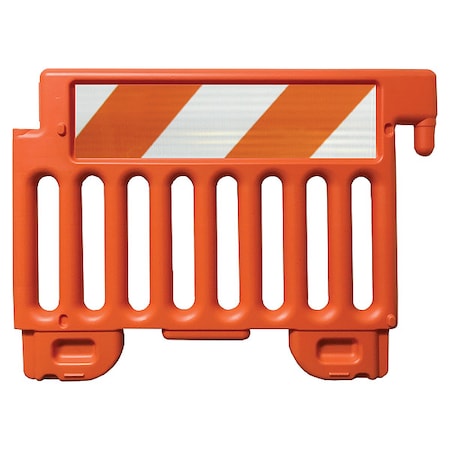 Crowd/Traffic Control Barricade, Polyethylene, 9 lb, Orange MPN:CSP-SW38-O-HIPFRHL