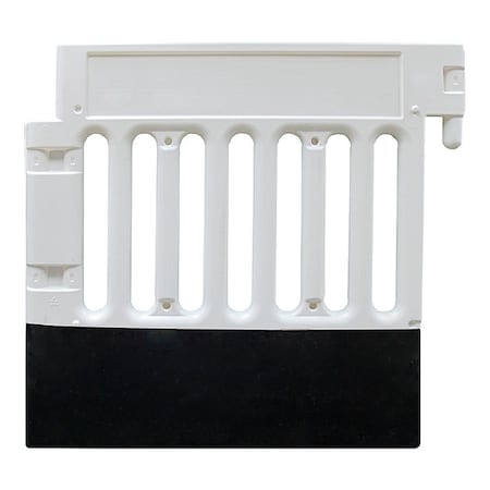 Crowd/Traffic Control Barricade, White, No Legend, Unfinished MPN:CSP-SW40-W-ADA35B