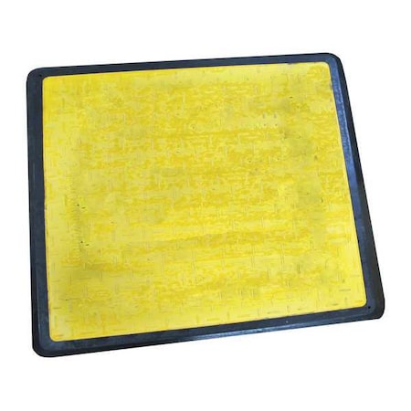 Pedestrian Trench Cover Fiberglass Yellow, 44.3 in W x 44.3 in L, 0.7 in Thick MPN:CSP-TCPED-Y
