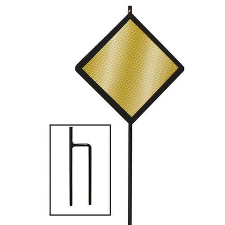 Reflective Driveway Marker, Steel, 5