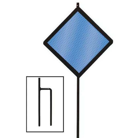 Reflective Driveway Marker, Steel, 5