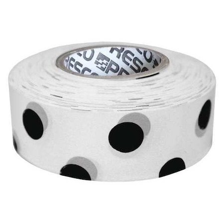 Flagging Tape, No Legend, Black/White, 1 3/16 in Wide x 300 ft Length, Vinyl, 2 mil MPN:PDWBK-200
