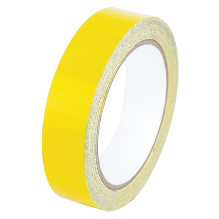 Reflective Safety Tape Vinyl Yellow, 1