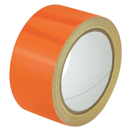 Reflective Safety Tape Vinyl Orange, 2